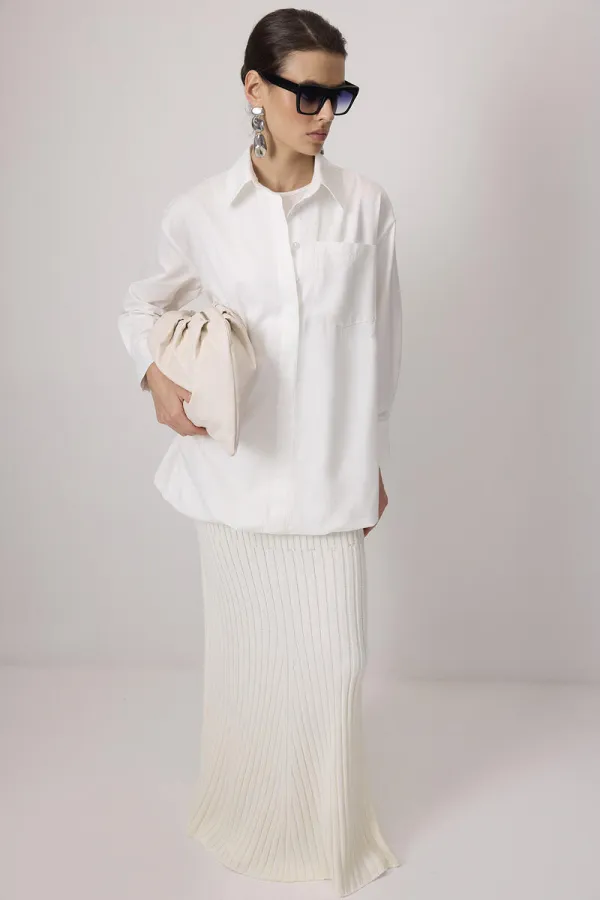 POCKETED BALLOON SHIRT