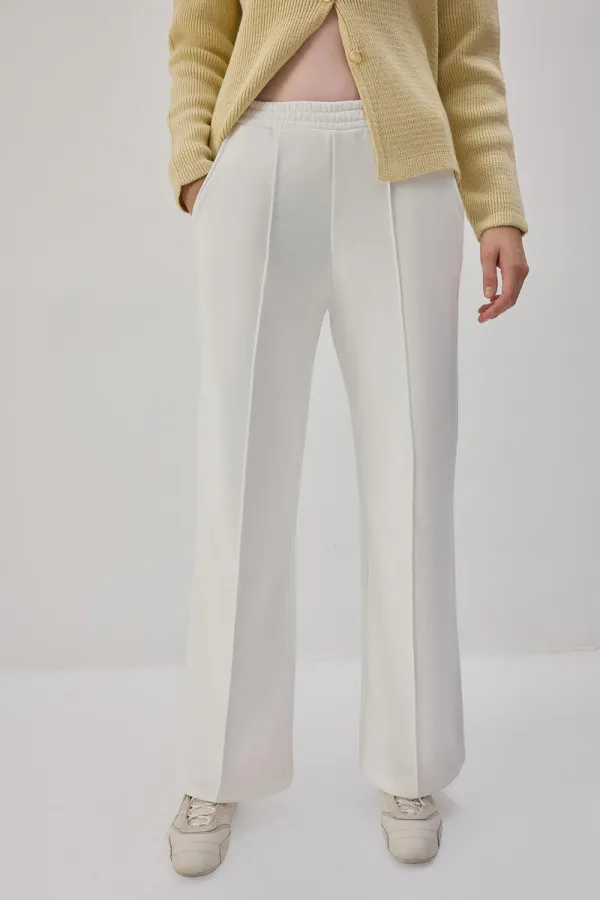 RIBBED KNIT TRACKSUIT WITH ELASTIC WAISTBAND