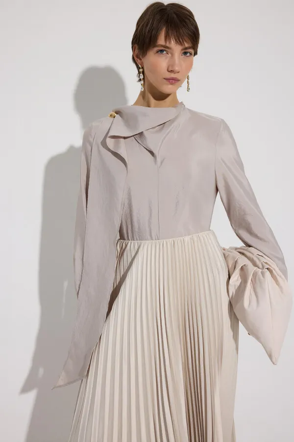 Tunique Cupra à boutons dorés