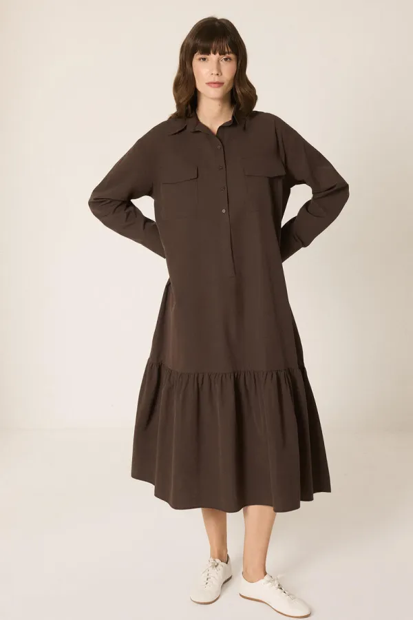 ROBE CHEMISE EN POPLIN