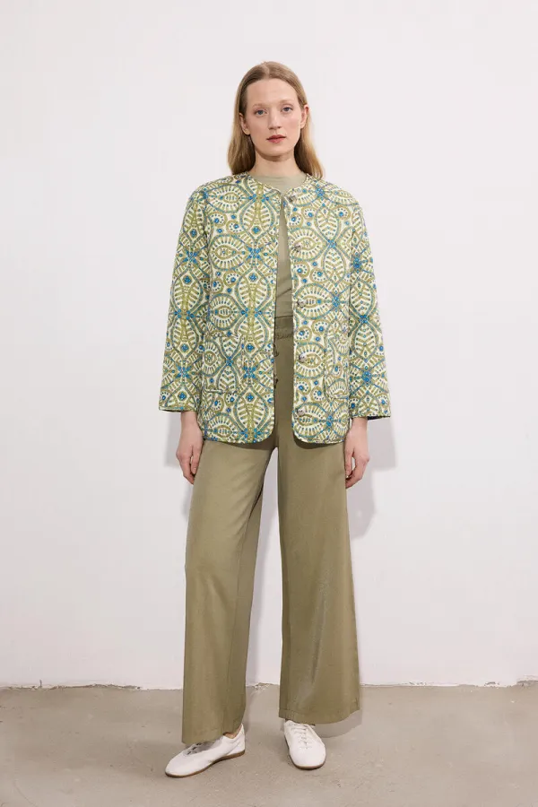 VESTE MATELASSÉE À MOTIFS