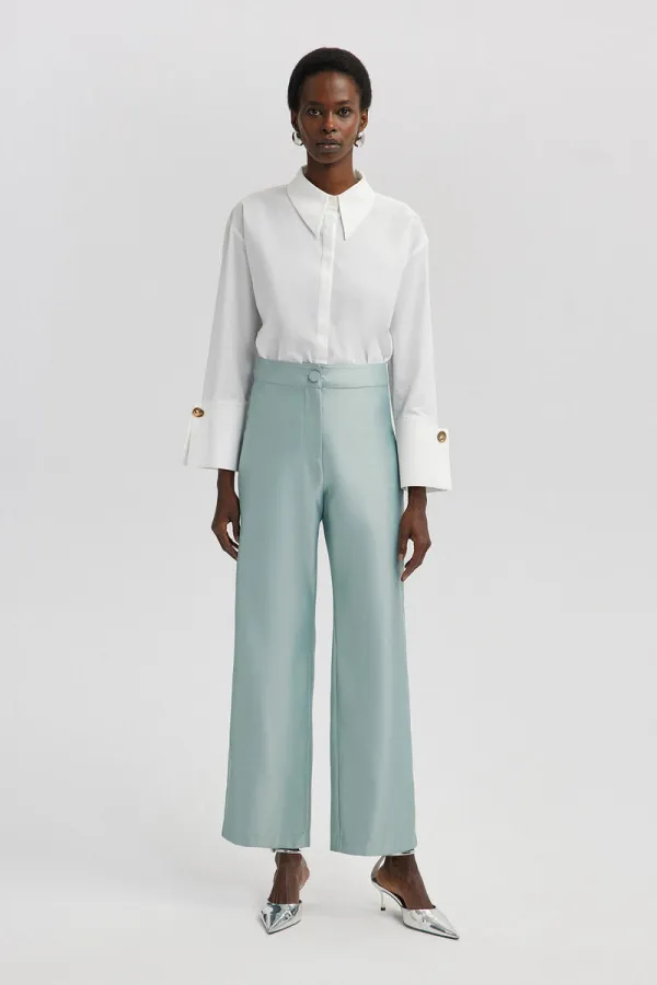 SATEN PALAZZO PANTOLON