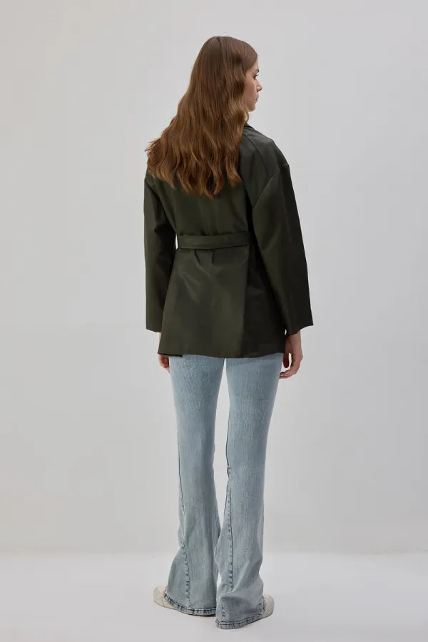 WAXED FINISHED BELTED JACKET WAXED FINISHED BELTED JACKET