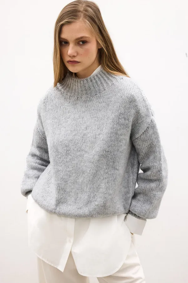 BALON KOL TRİKO KAZAK