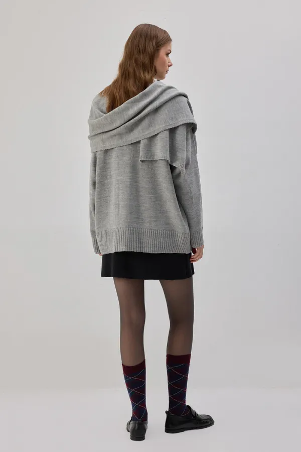 PULL À COL ÉCHARPE