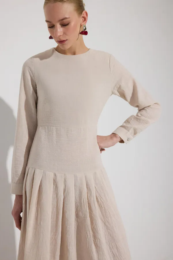 VATKALI MAXİ ELBİSE