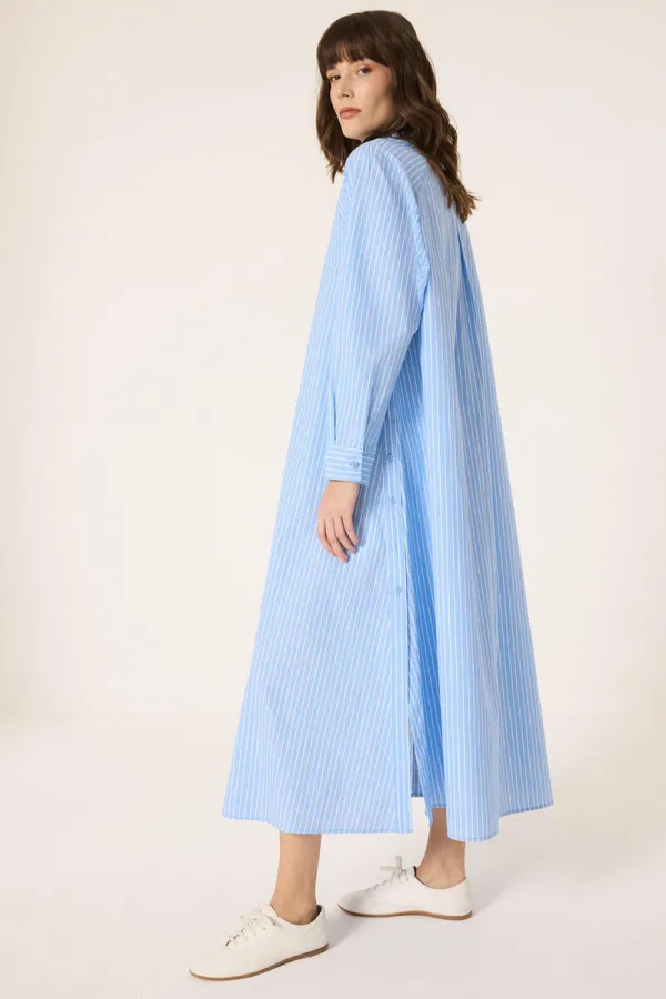 ROBE CHEMISE À RAYURES