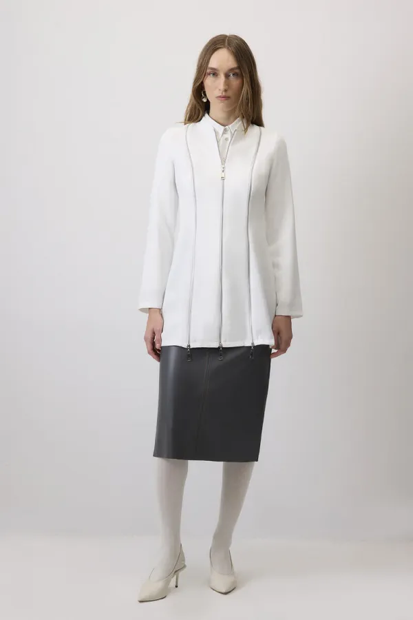ZIPPED CREPE JACKET ZIPPED CREPE JACKET