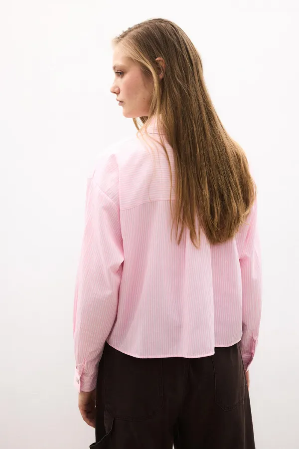 ÇİZGİLİ KISA GÖMLEK