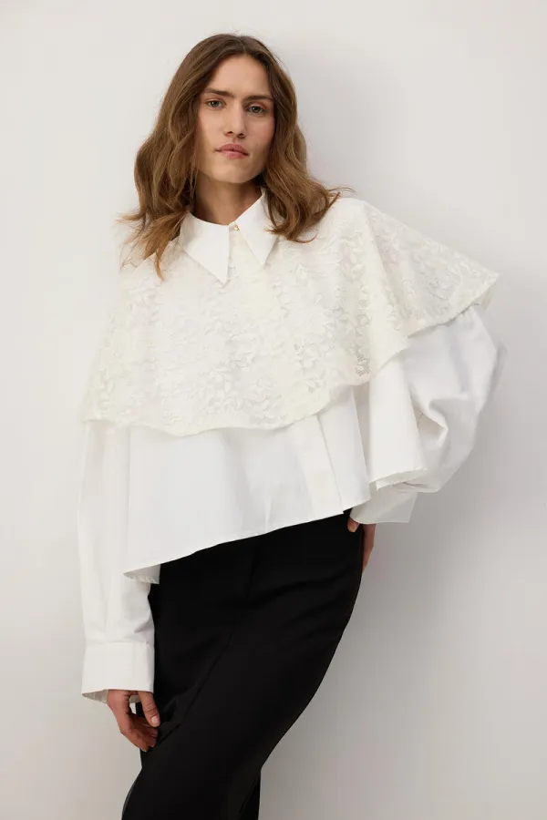 LACE LAYERED SHIRT