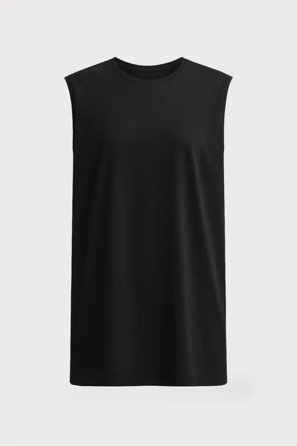 SLEEVELESS LINED TUNIC