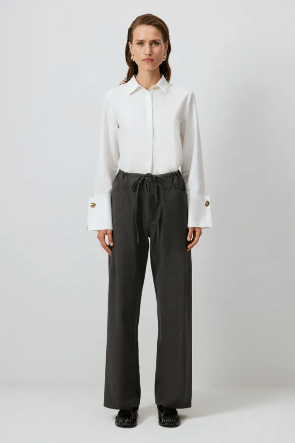 LACE-UP RELAX FIT PANTS