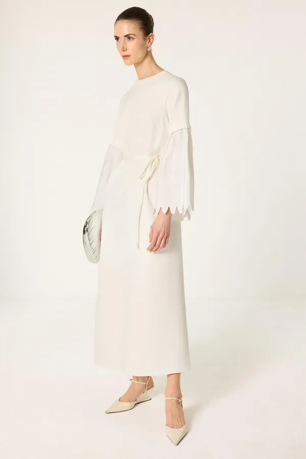 NAKIŞLI KUPRA ELBİSE