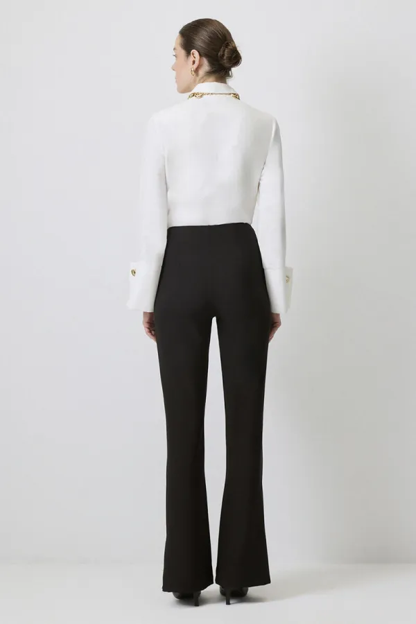 SLIT DETAIL CREPE PANTS SLIT DETAIL CREPE PANTS