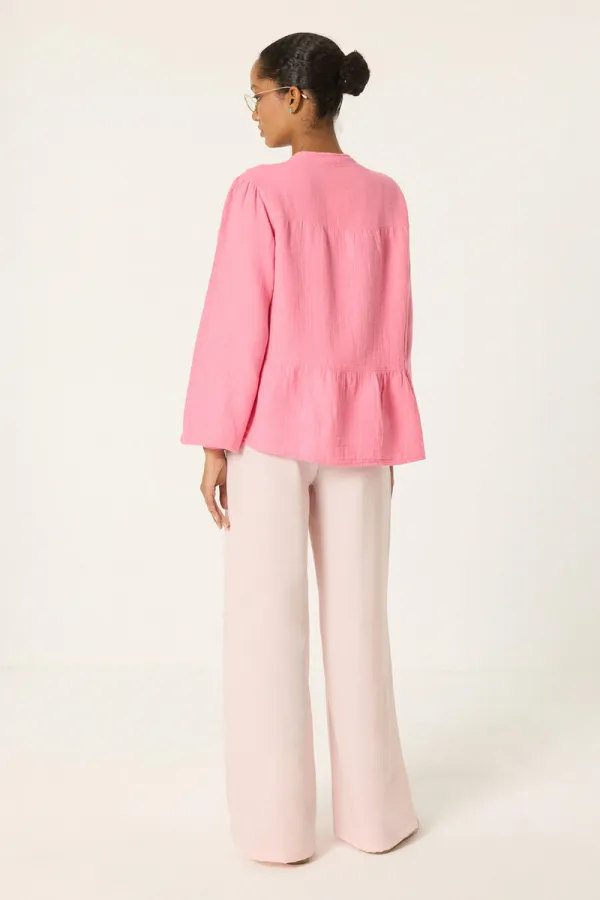 Balloon Sleeve Muslin Kimono Balloon Sleeve Muslin Kimono