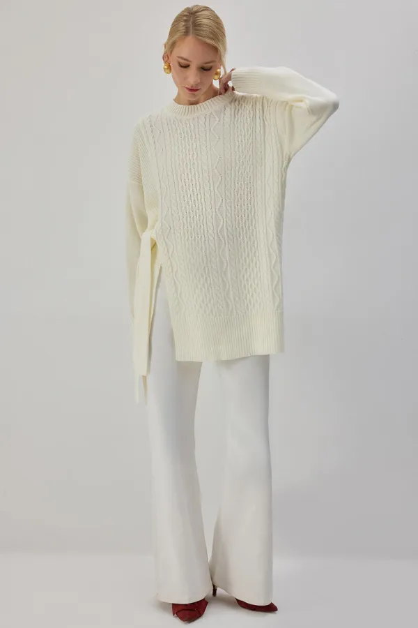 YANDAN BAĞLAMALI TRİKO TUNİK