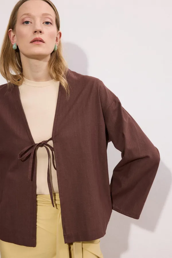 ÖNDEN BAĞLAMALI KİMONO