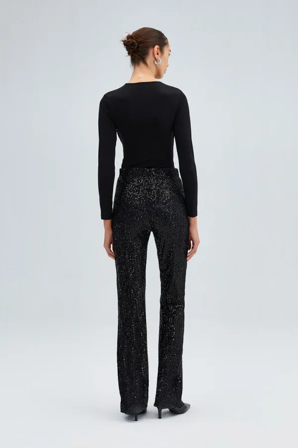 DRAPED SNAP-BUTTON BODYSUIT