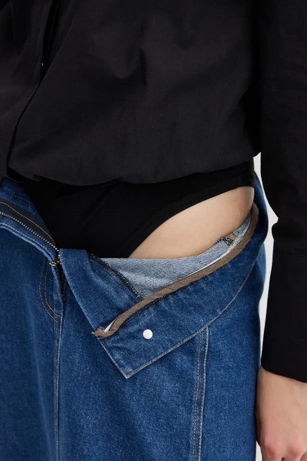 SNAP-BUTTON SHIRT BODYSUIT