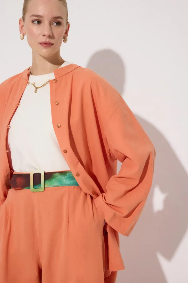 %100 PAMUKLU GÖMLEK PANTOLON TAKIM