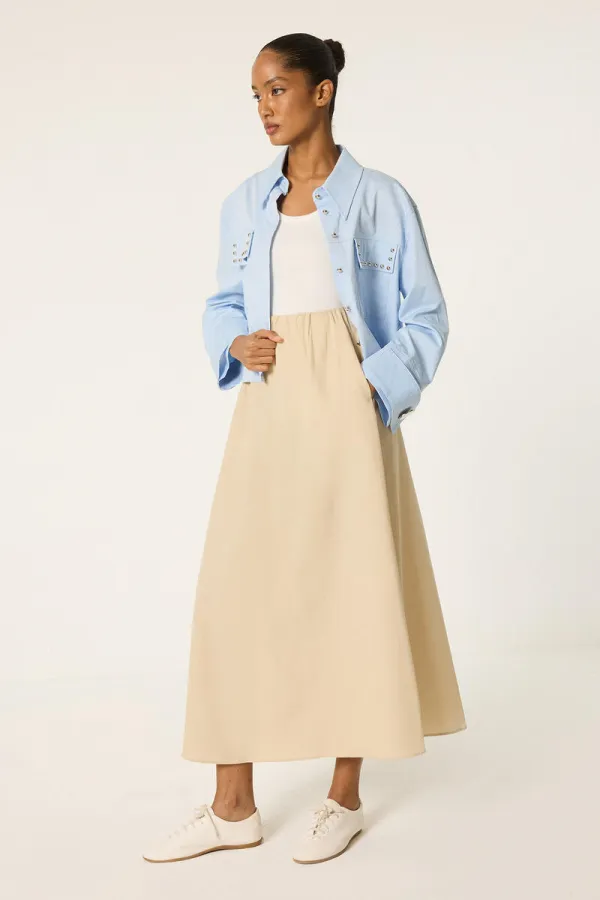 ELASTIC WAIST SKIRT ELASTIC WAIST SKIRT