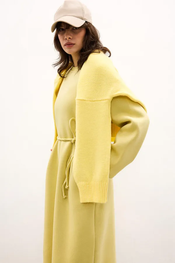 REGLAN KOL ÖRME ELBİSE