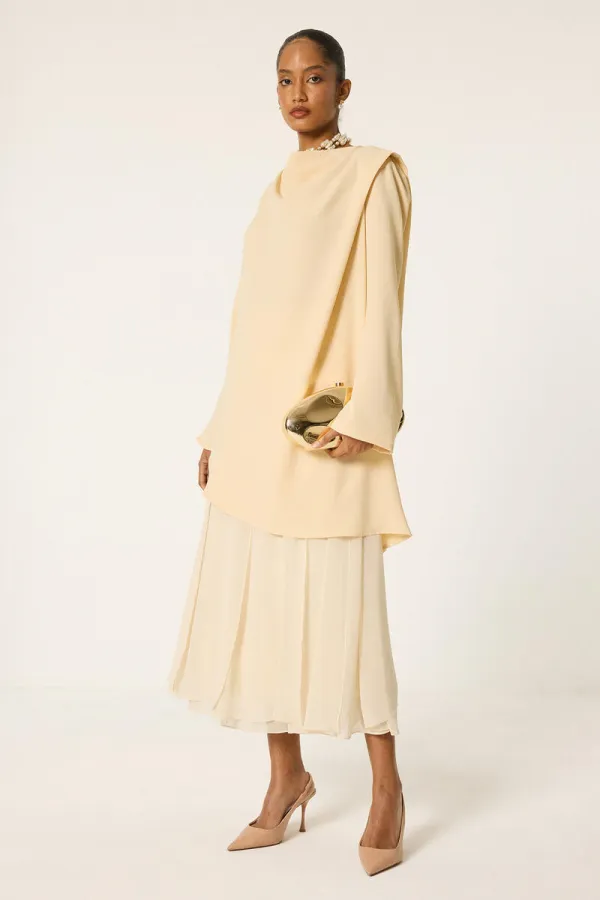 DRAPELİ KREP TUNİK