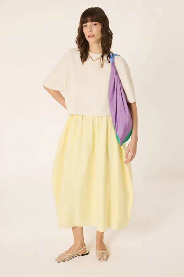 ELASTİK BEL ASTARLI ETEK