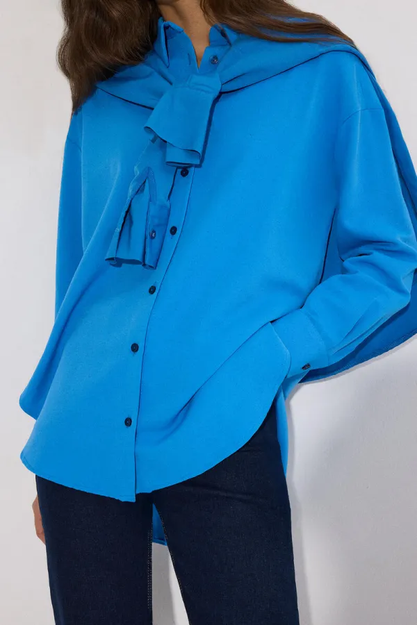 OVERSIZE KETEN GÖMLEK