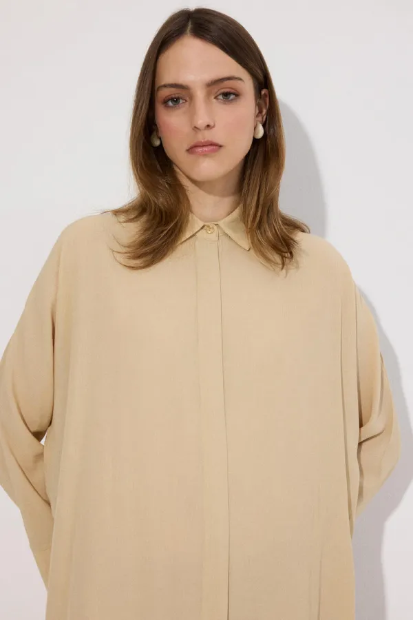 CHEMISE LONGUE EN VISCOSE