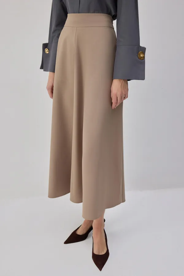 YÜKSEK BEL PARÇALI ETEK