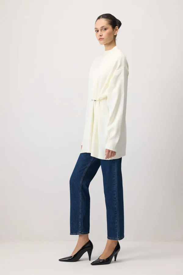 KNITTED TUNIC WITH ACCESSORIES