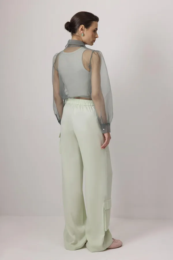 BOL PAÇA SATEN PANTOLON