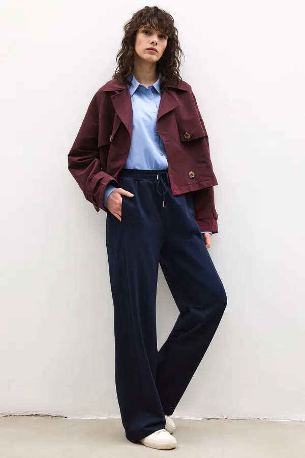 BELİ LASTİKLİ ÖRME PANTOLON