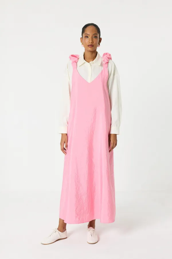 SHOULDER-GATHERED CUP VEST