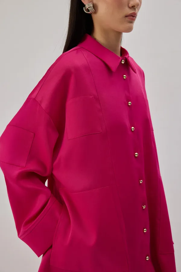 OVERSIZE SATIN SHIRT OVERSIZE SATIN SHIRT