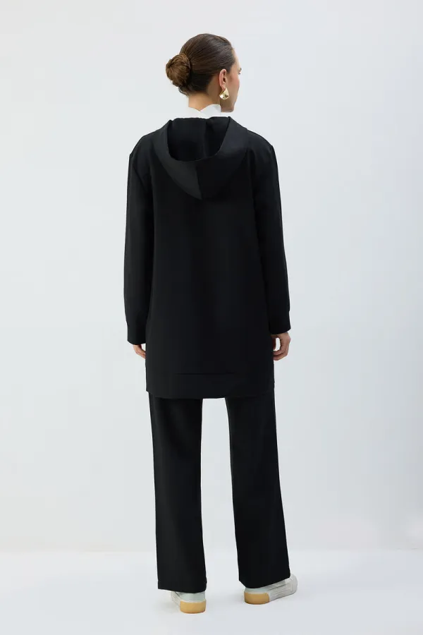 ZIPPED HOODED JACKET