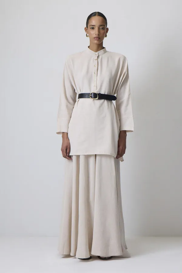 KETEN DOKULU GÖMLEK ETEK TAKIM