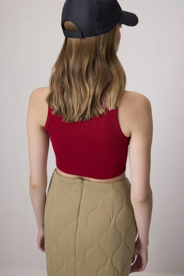 100% COTTON RIBBED BASIC KNIT UNDERSHIRT