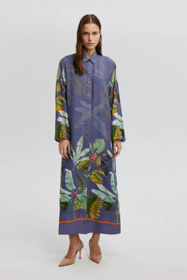 DESENLİ GÖMLEK ELBİSE