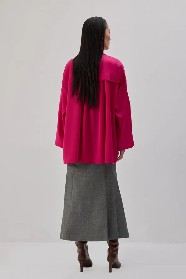 OVERSIZE SATIN SHIRT OVERSIZE SATIN SHIRT