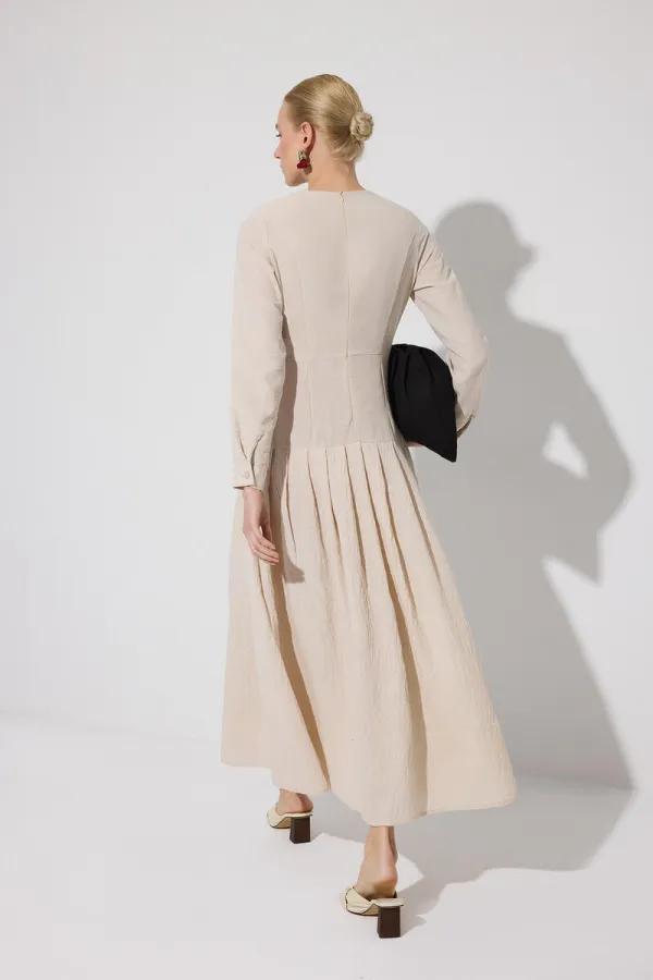 VATKALI MAXİ ELBİSE