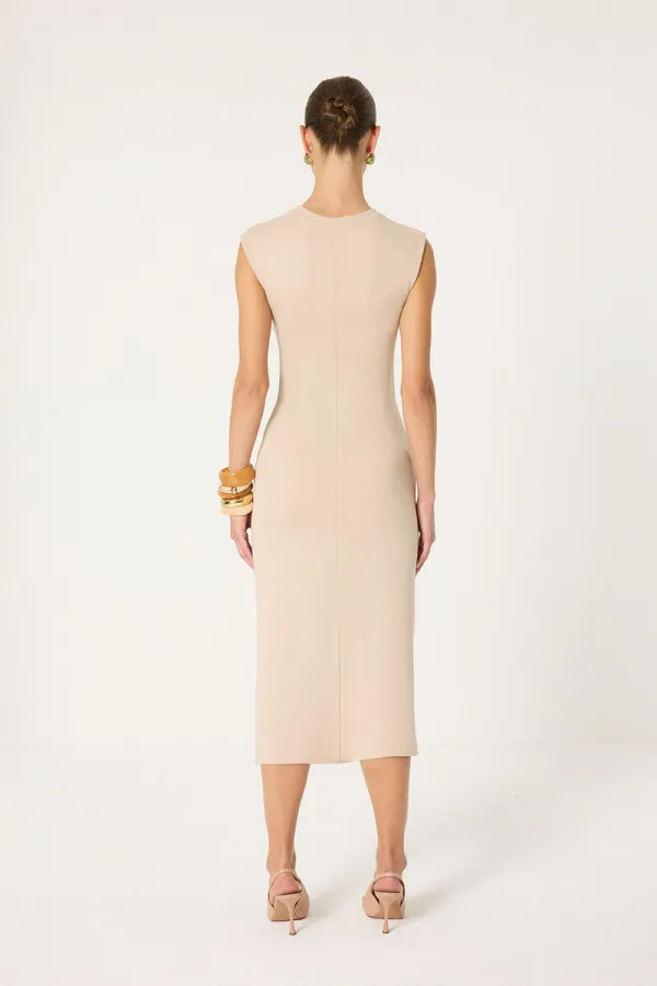 BAĞLAMALI KOLSUZ ELBİSE