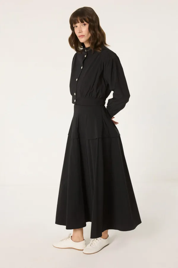 ENSEMBLE VESTE ET JUPE AVEC ÉCHARPE