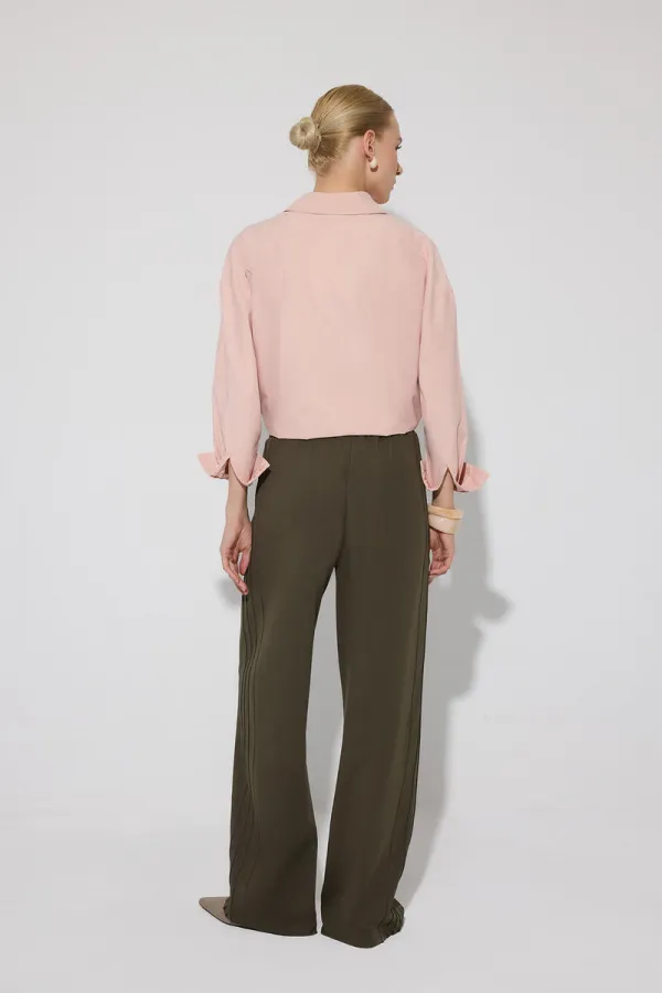 BELİ LASTİKLİ ÖRME PANTOLON