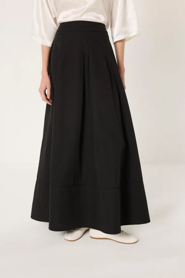 Jupe trapèze avec détails de poches
