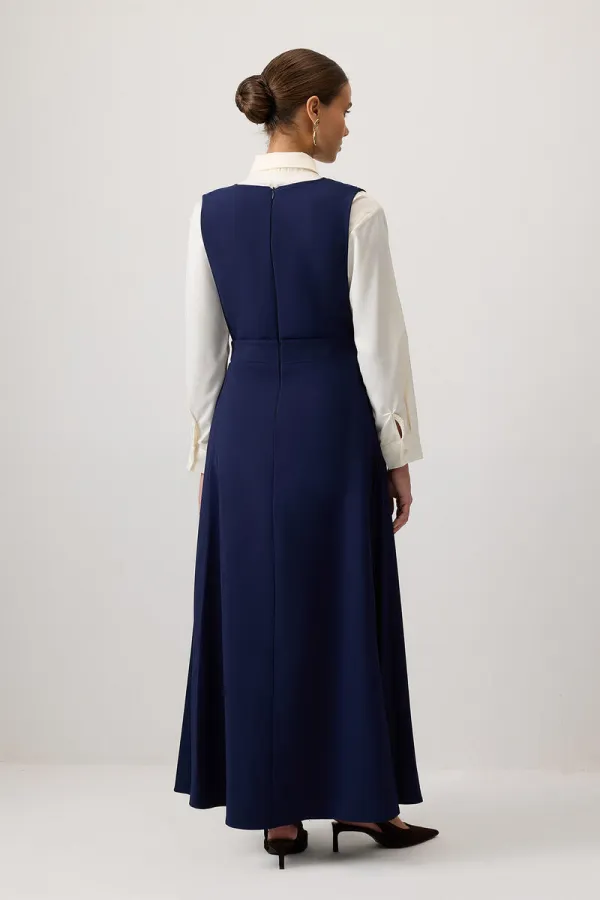 GILET EN CRÊPE PLISSÉ