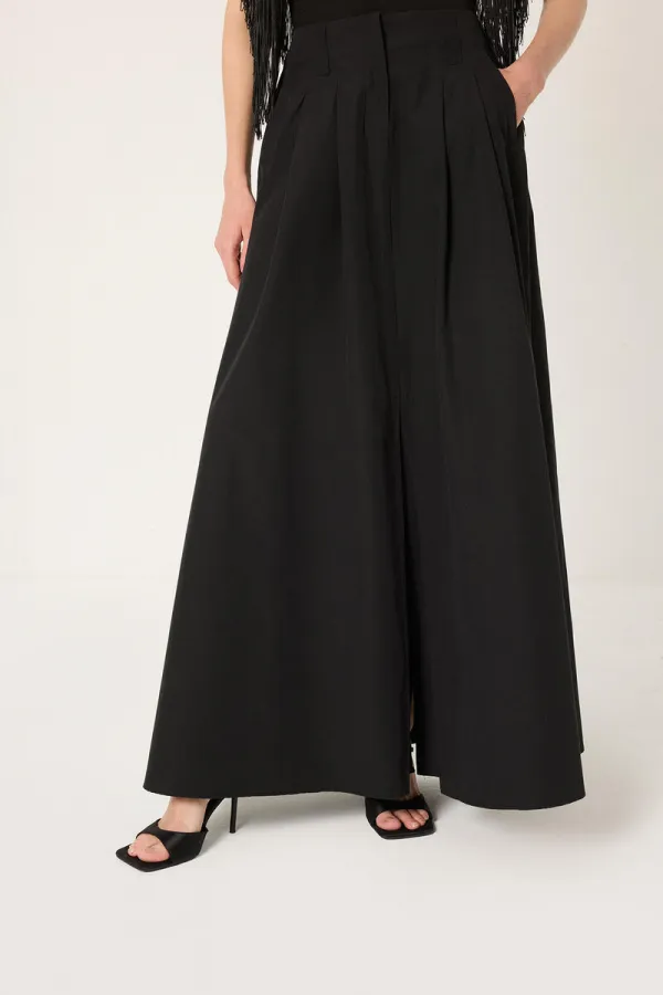 Jupe trapèze à pinces