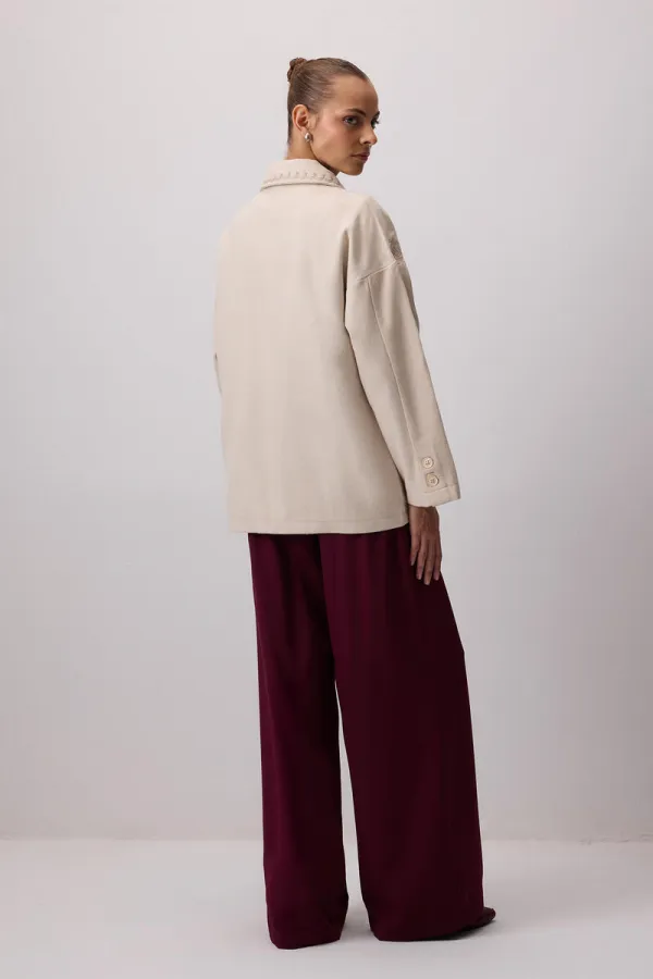 NAKIŞ DETAYLI KAŞE CEKET