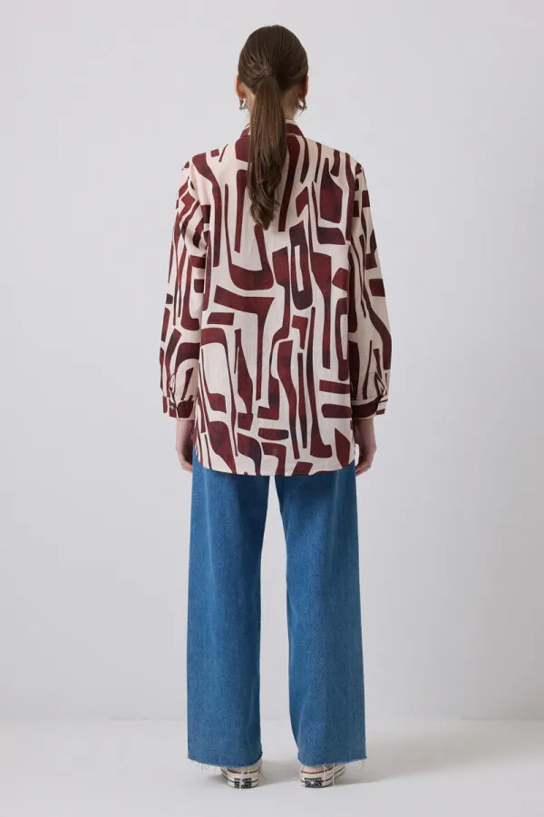 PATTERNED OVERSIZE SHIRT